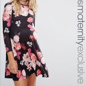 ASOS floral maternity dress